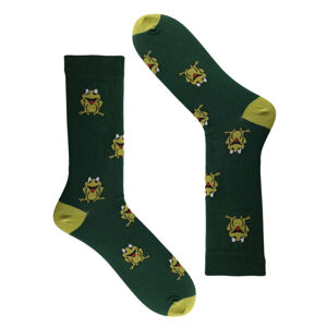 Pánské vzorované ponožky zelená 41-43