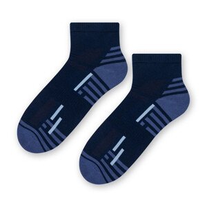 Pánské vzorované ponožky 054 tmavě modrá/jeans 38-40