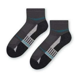 Pánské vzorované ponožky 054 tmavě šedá 38-40