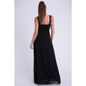 Dámské plesové dlouhé šaty EVA LOLA černé - Černá / M - YNS černá M
