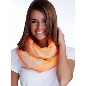 Oranžový šátek s lesklou nití ONE SIZE